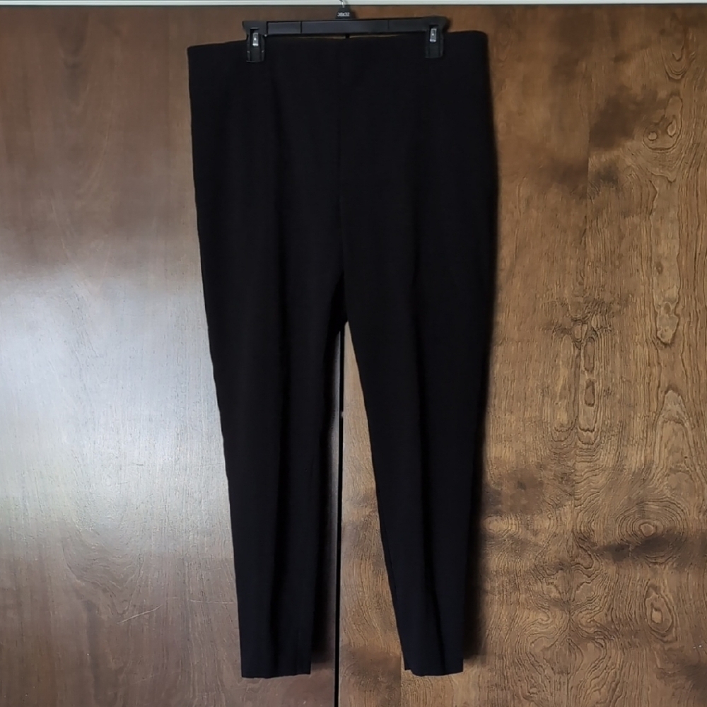 Talbots Black Straight Leg Pants Classic Style